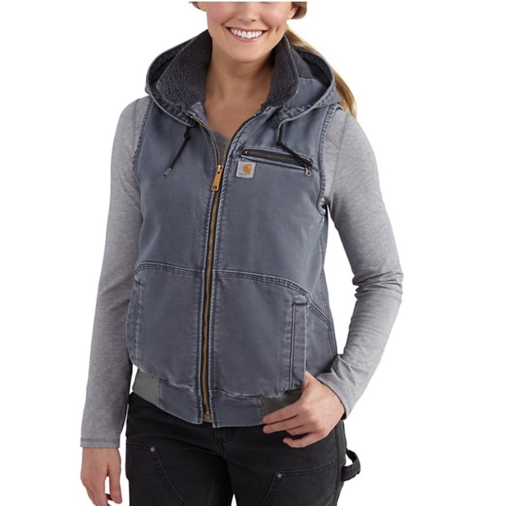 Carhartt Blue Stone Wildwood Vest View 4